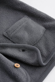 Charcoal Grey Hooded Cosy Fleece Baby Jacket (0mths-2yrs) - Image 7 of 7