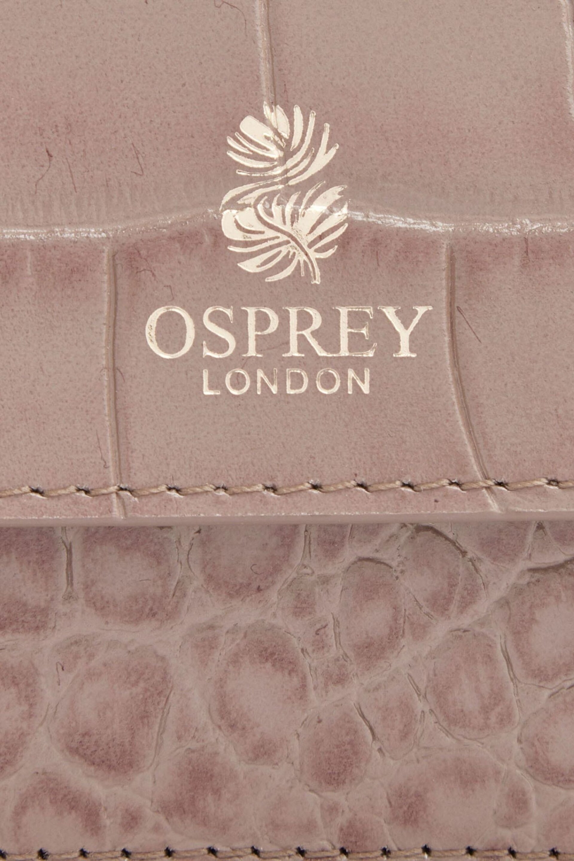 OSPREY LONDON Orange The Wentworth Italian Leather RFID Matinee Purse - Image 5 of 5