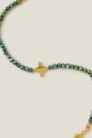 Accessorize 14ct Gold Plated Beaded Star Bracelet - Image 2 of 3