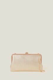 Accessorize Gold Clutch Bag - Image 2 of 4