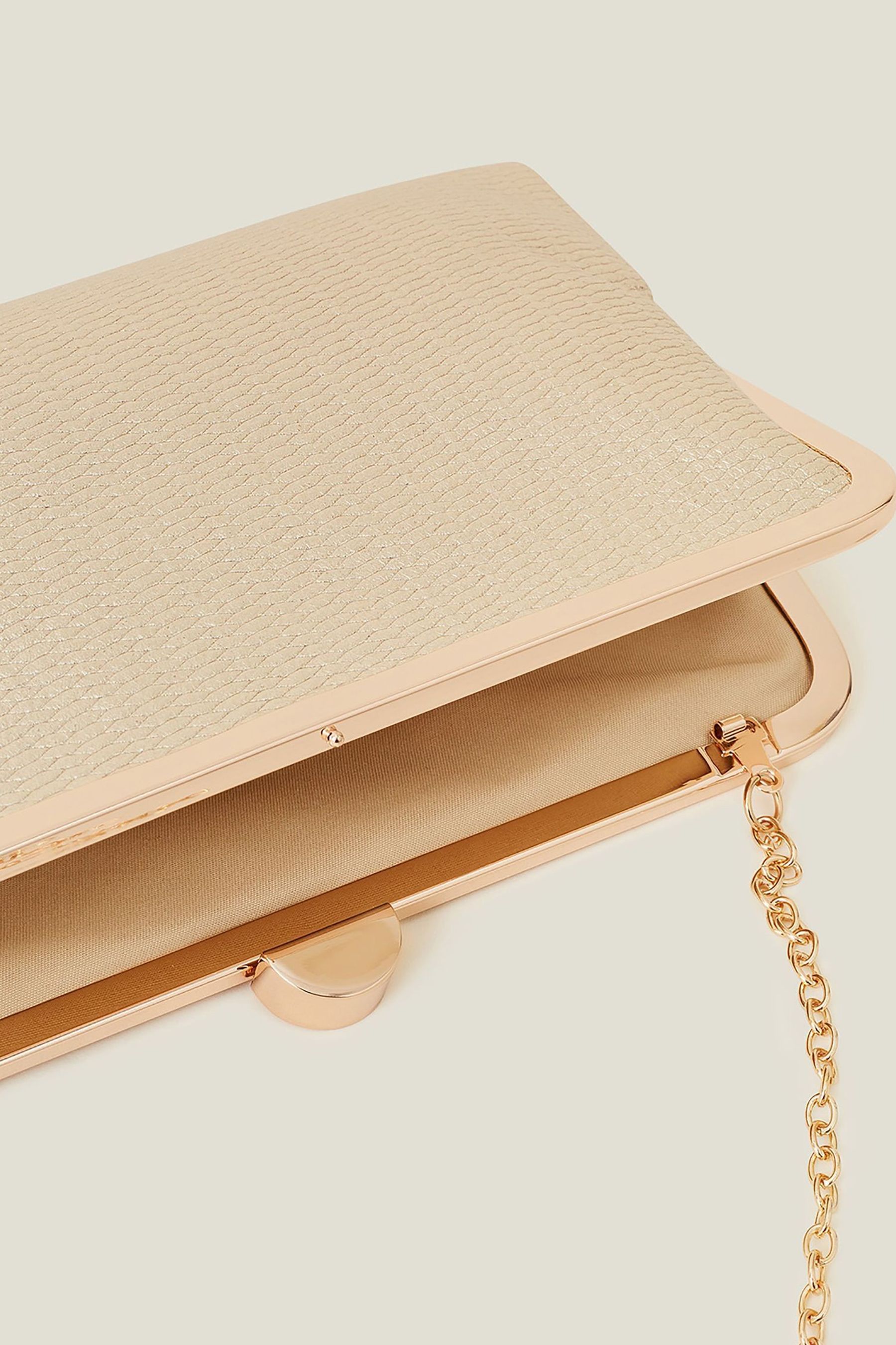 Buy Accessorize Gold Clutch Bag from Next Luxembourg