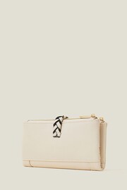 Accessorize Cream Plait Push Lock Purse - Image 2 of 3