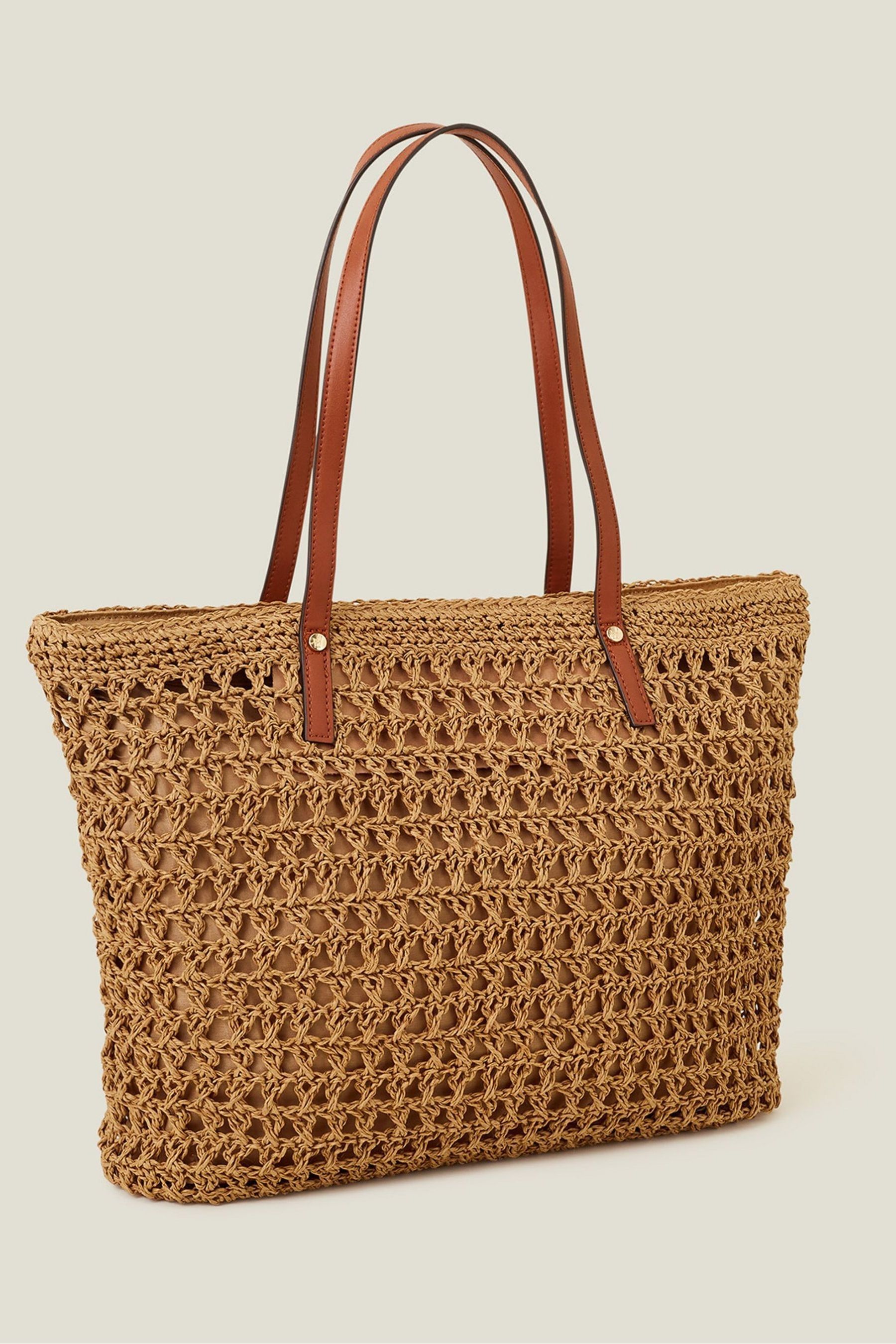 Accessorize straw bag deals