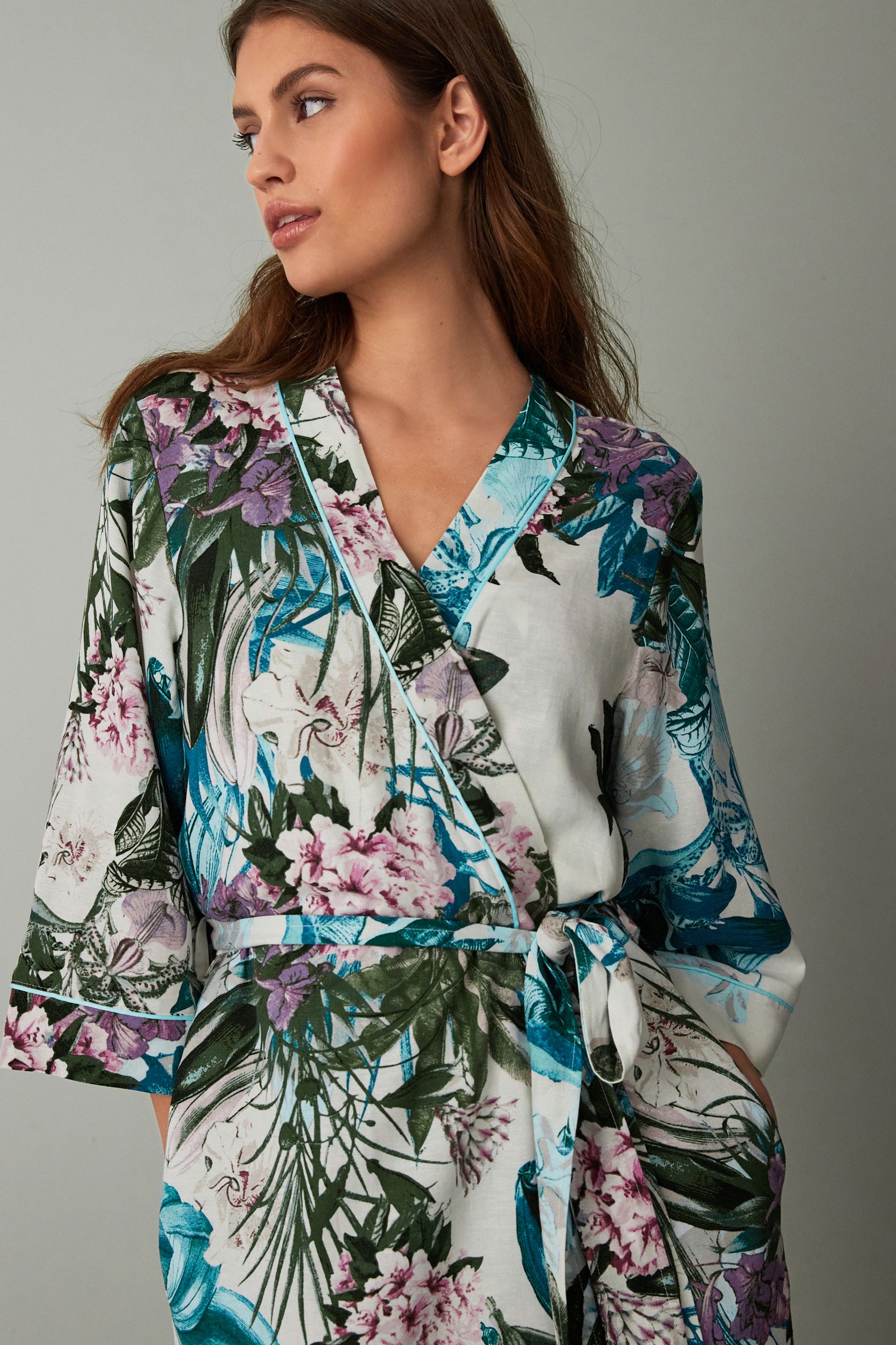 Floral dressing gown shop