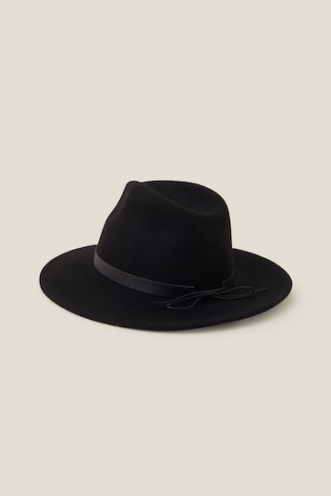 Accessorize Wool Fedora Black Hat