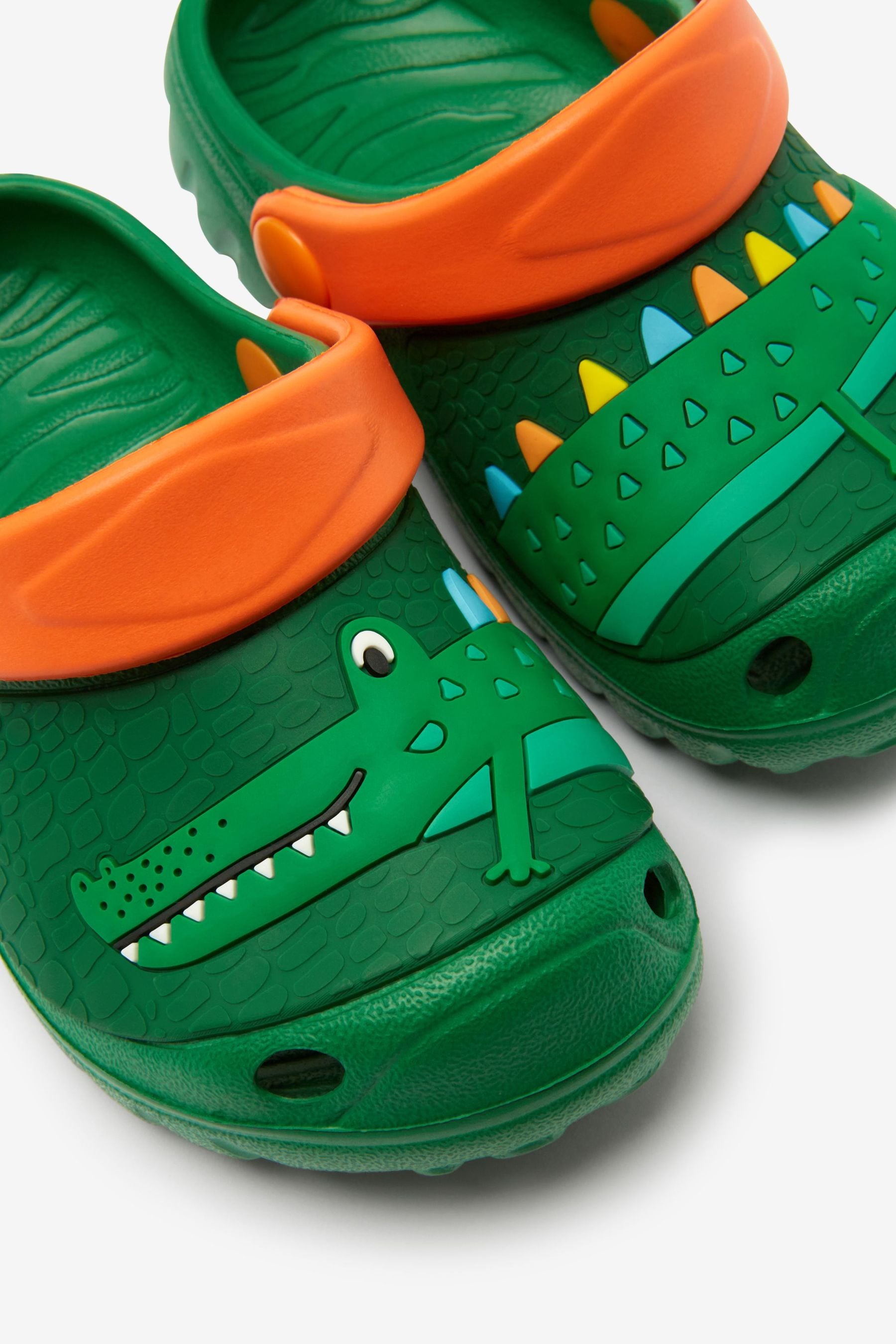 Buy Green Crocodile Clogs from Next Luxembourg
