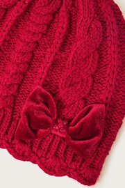 Monsoon Velvet Bow Beanie Hat - Bild 2 von 2