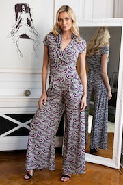 HotSquash Purple Wide Leg Jumpsuit - Image 1 of 3