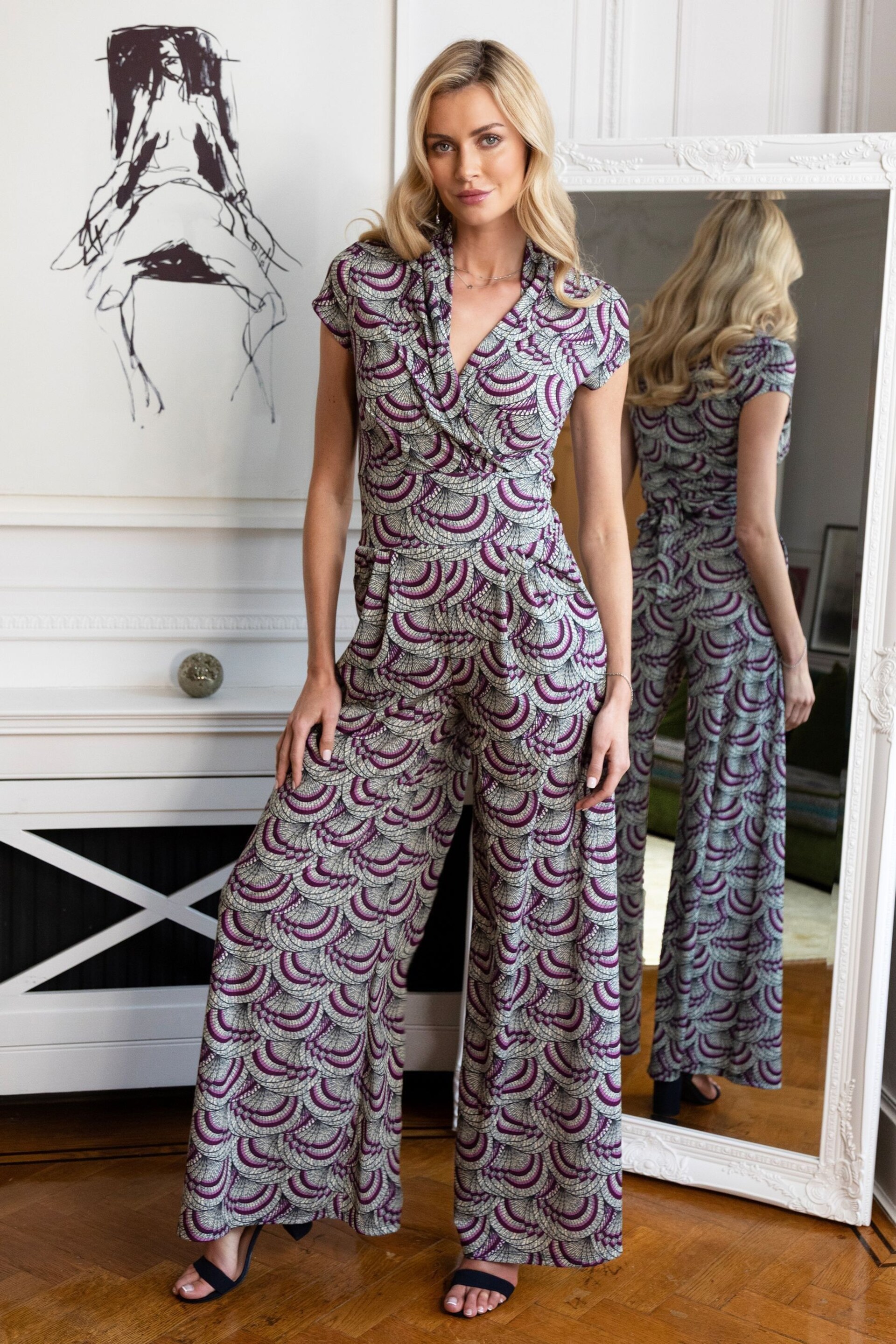 HotSquash Purple Wide Leg Jumpsuit - Image 1 of 3