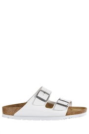 Birkenstock White Arizona Birko Flor Sandals - Image 4 of 6