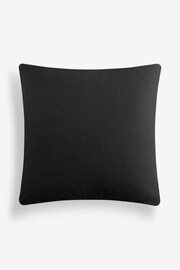 Black 59 x 59cm Madison Velvet Cushion - Image 5 of 6