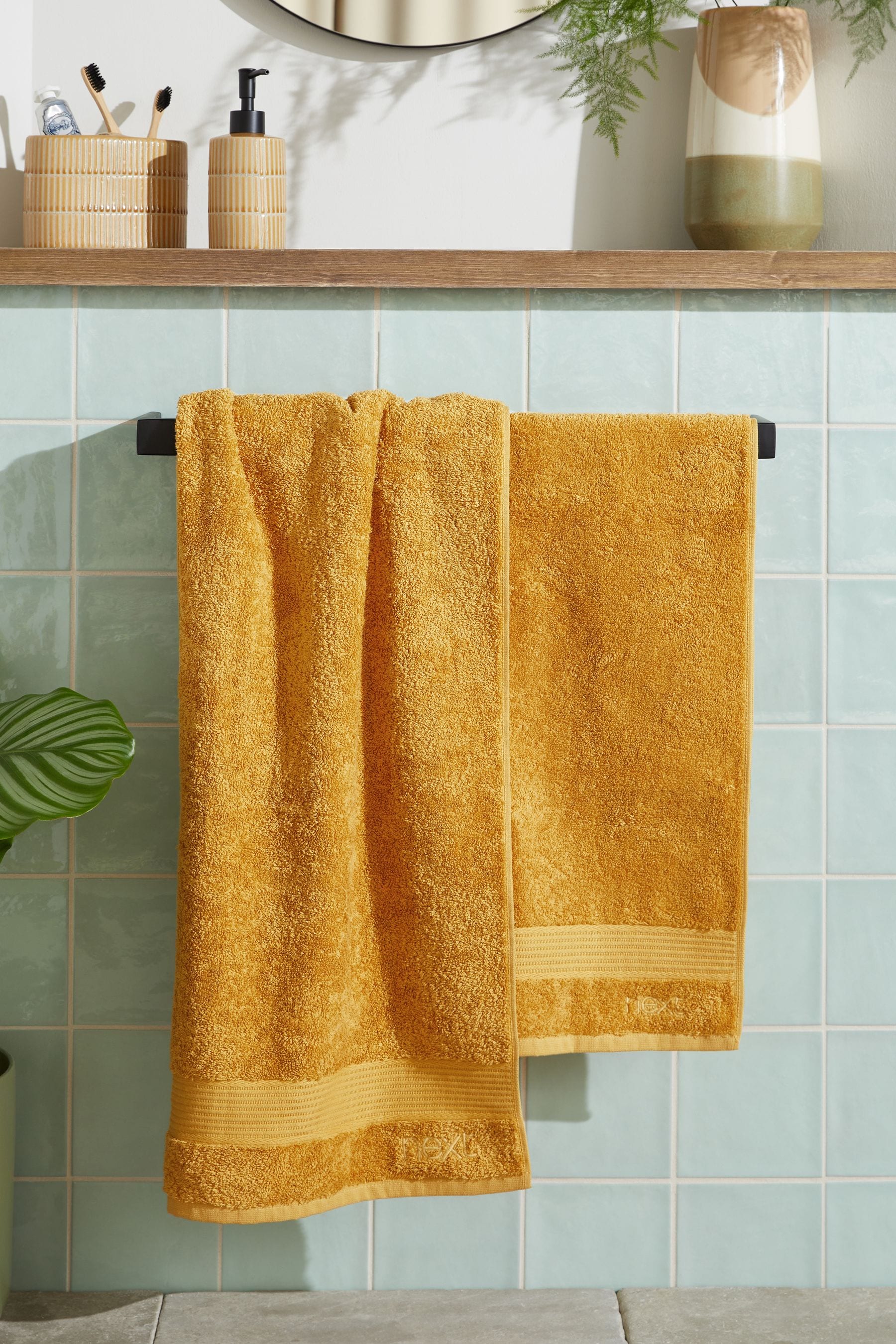 Buy Yellow Mustard Egyptian 100 Cotton Towel from Next Ireland