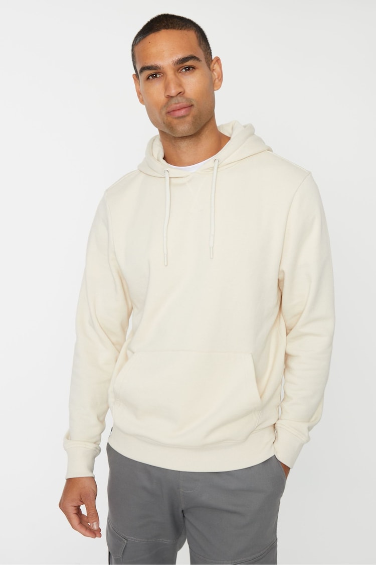 Threadbare Ecru Pullover Hoodie - Image 1 of 4