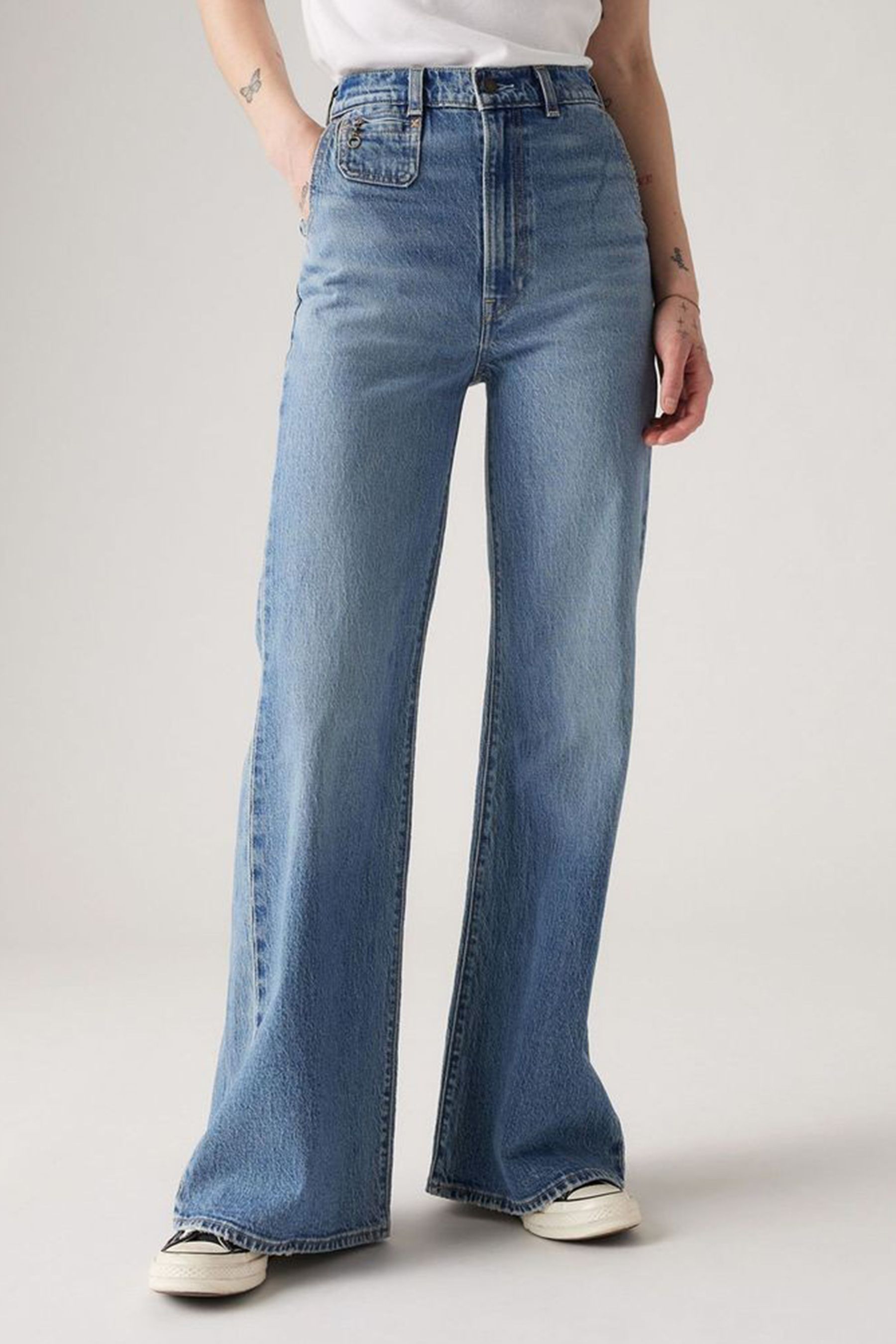 Levi s Blue Ribcage Bell Jeans