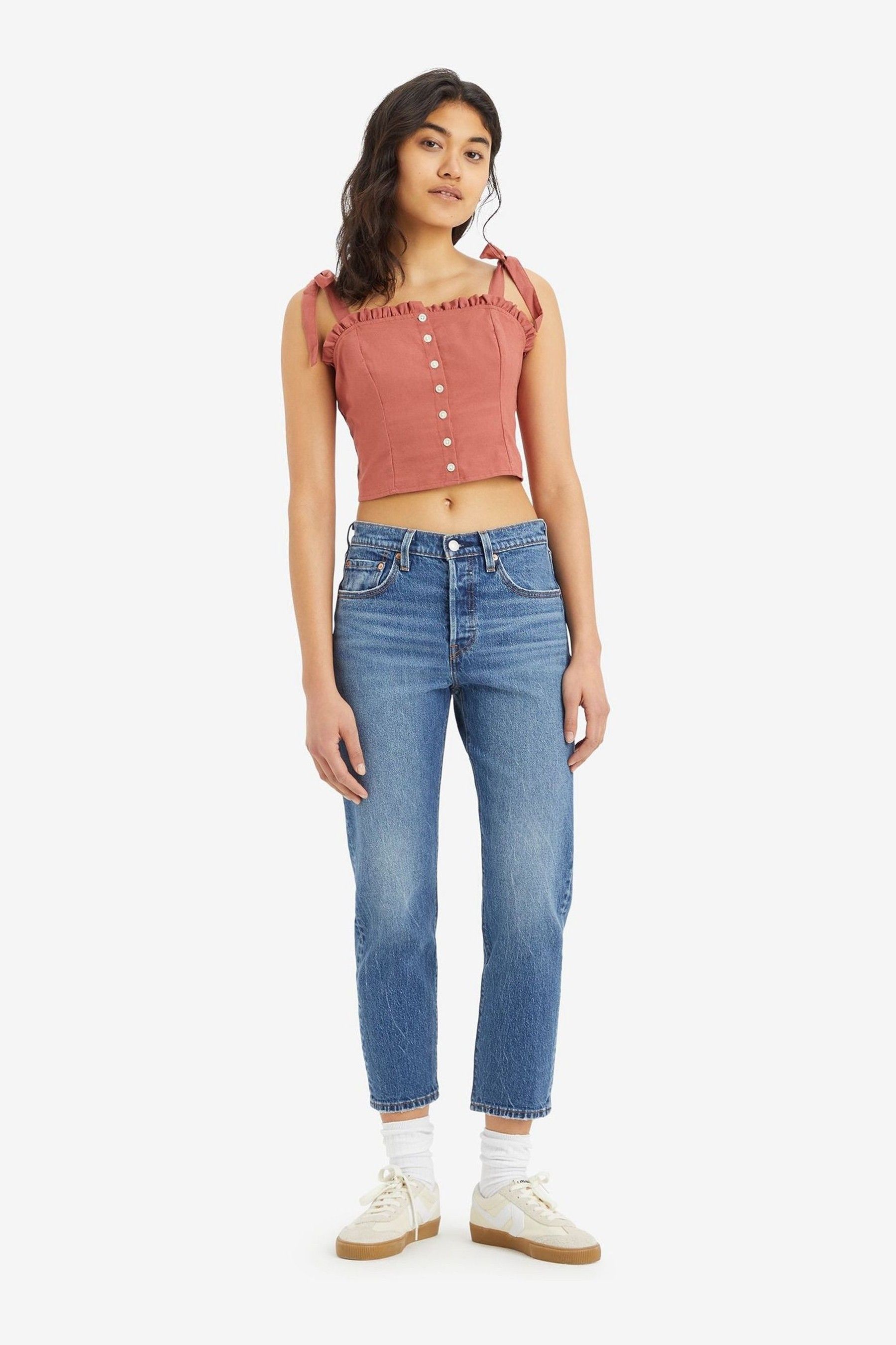 Buy Levi s Erin Can t Wait Stretch 501 Crop Jeans from Next Luxembourg