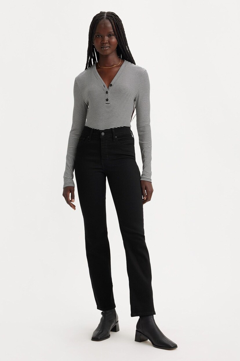 Levi's® Soft Black 314™ Shaping Straight Jeans - Image 9 of 12