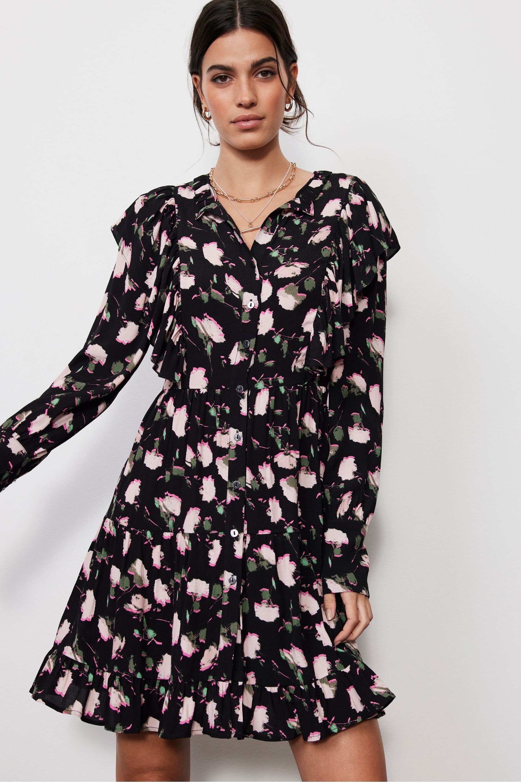 Mint and black dress sale