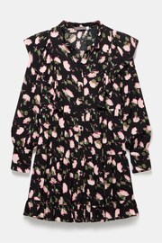 Mint Velvet Black Mini Floral Dress - Image 4 of 5