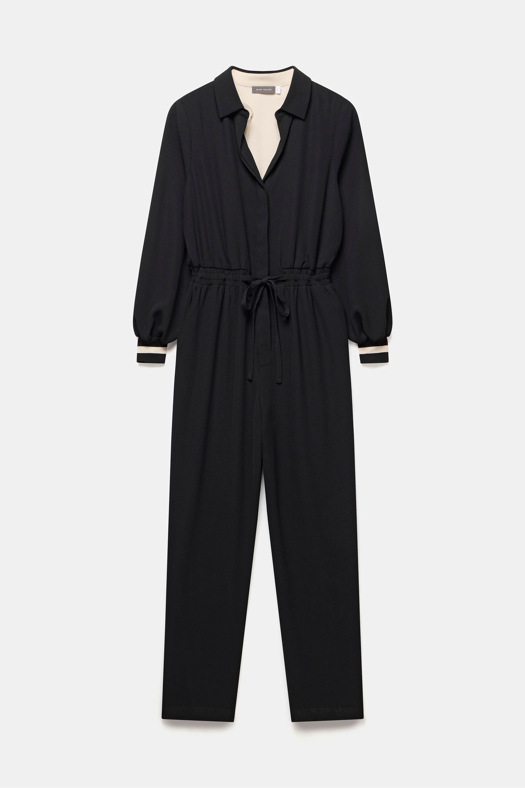 Black layered jumpsuit cheap