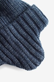 Navy Pom Pom Trapper Hat (3mths-13yrs) - Image 2 of 2