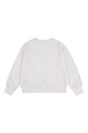 Levi's® White Floral Logo Crew Neck Sweater Jumper - Image 5 of 7