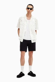 AllSaints Black Neiva Shorts - Image 1 of 7