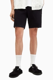 AllSaints Black Neiva Shorts - Image 3 of 7
