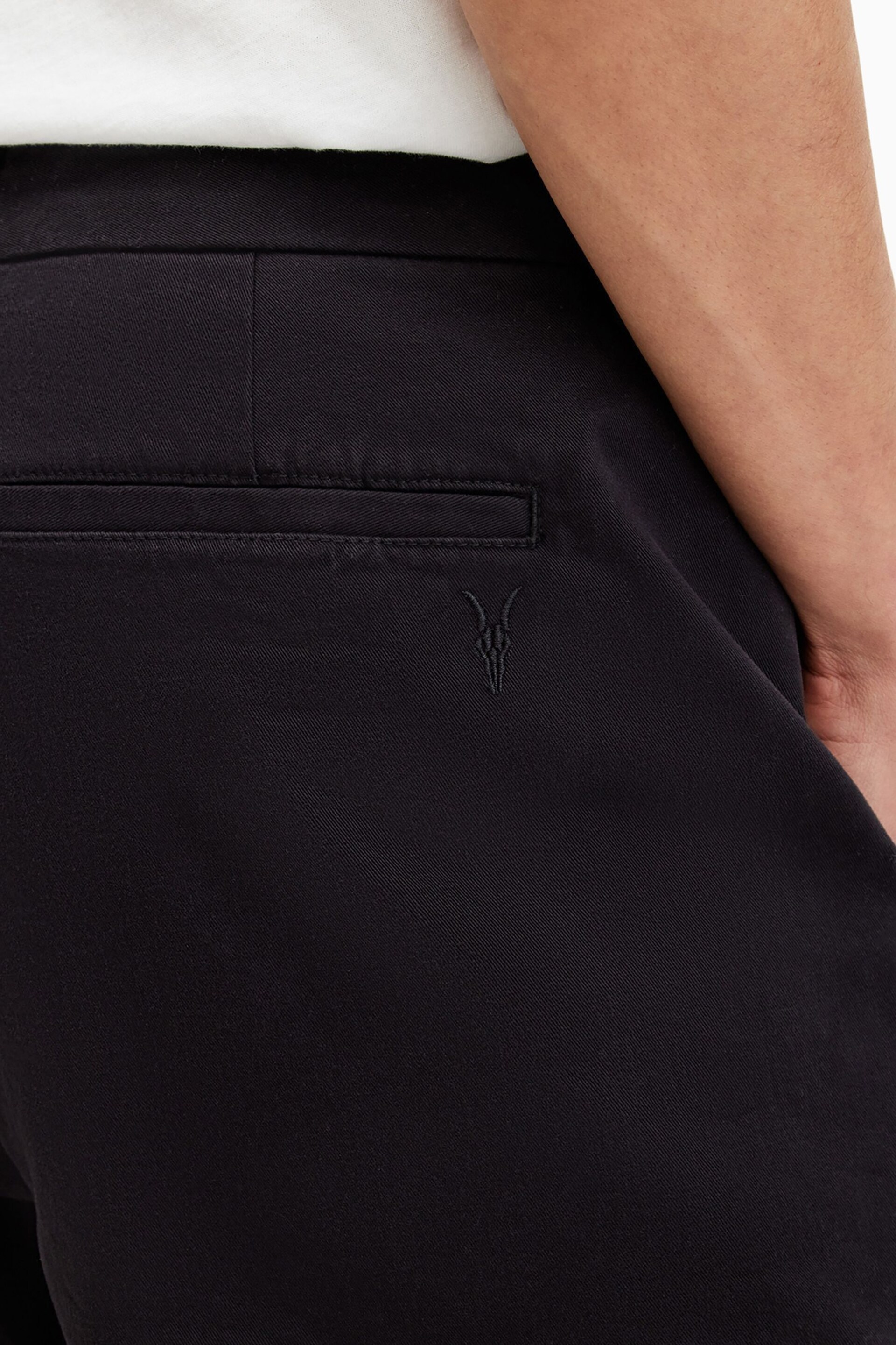 AllSaints Black Neiva Shorts - Image 4 of 7