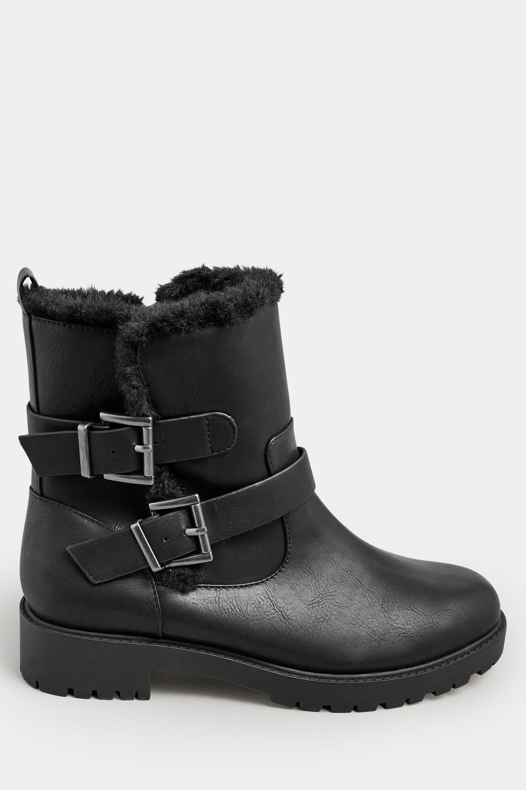 Fur biker boots clearance