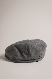 Ted Baker Grey Eliotti Woollen Baker Boy Hat - Image 2 of 5