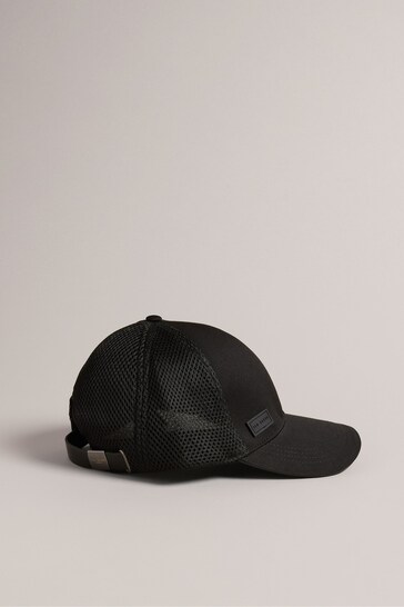 Ted Baker Black Ethanns Mesh And Cotton T Cap