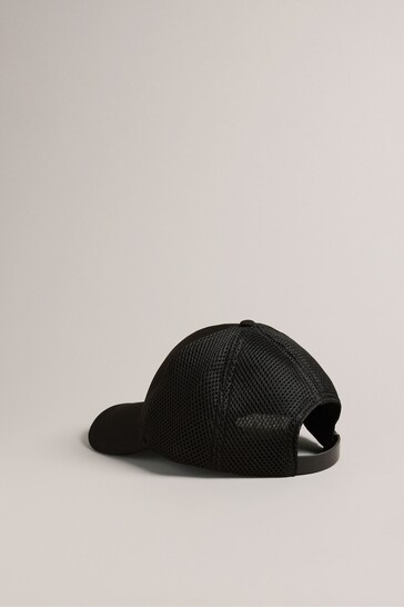 Ted Baker Black Ethanns Mesh And Cotton T Cap