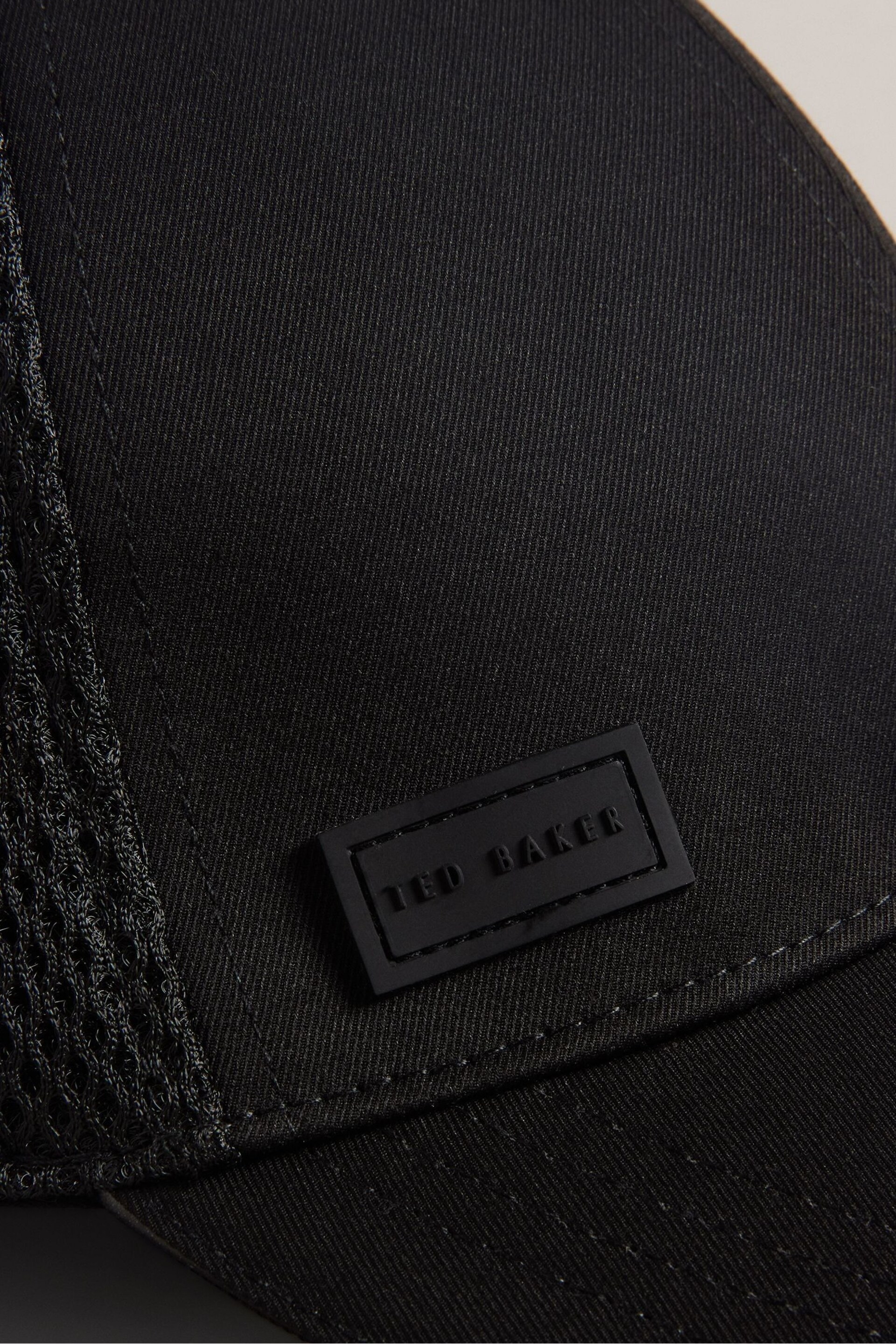 Ted Baker Black Ethanns Mesh And Cotton T Cap - Image 4 of 5