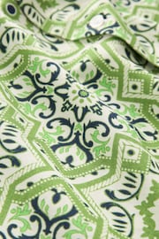Green Printed Short Sleeve Shirt - Image 7 of 8