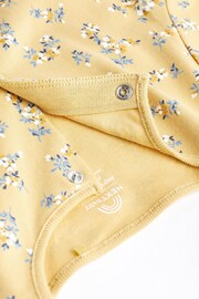 Ochre Yellow Baby Footed Sleepsuits 5 Pack (0-2yrs) - Image 12 of 16