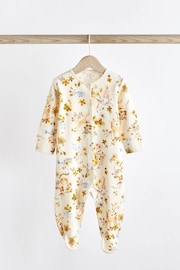 Ochre Yellow Baby Footed Sleepsuits 5 Pack (0-2yrs) - Image 7 of 16