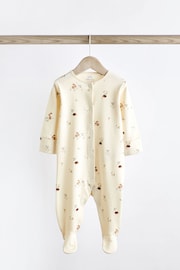 Ochre Yellow Baby Footed Sleepsuits 5 Pack (0-2yrs) - Image 8 of 16