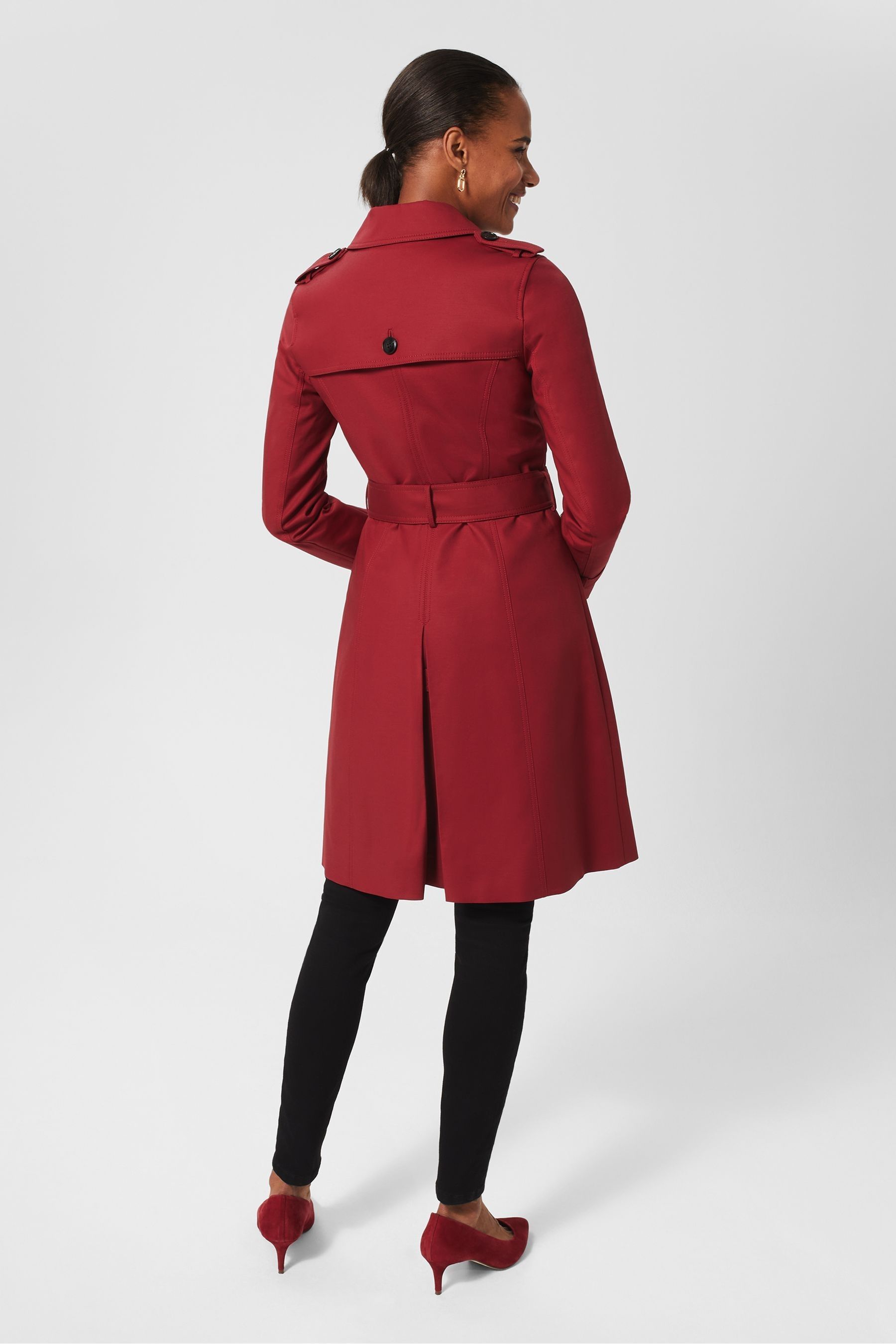 Buy Hobbs Red Petite Saskia Trench Jacket from Next Germany