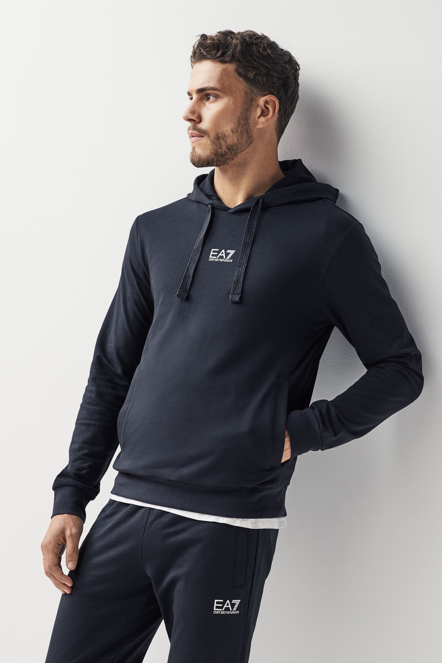 Emporio armani navy shop tracksuit