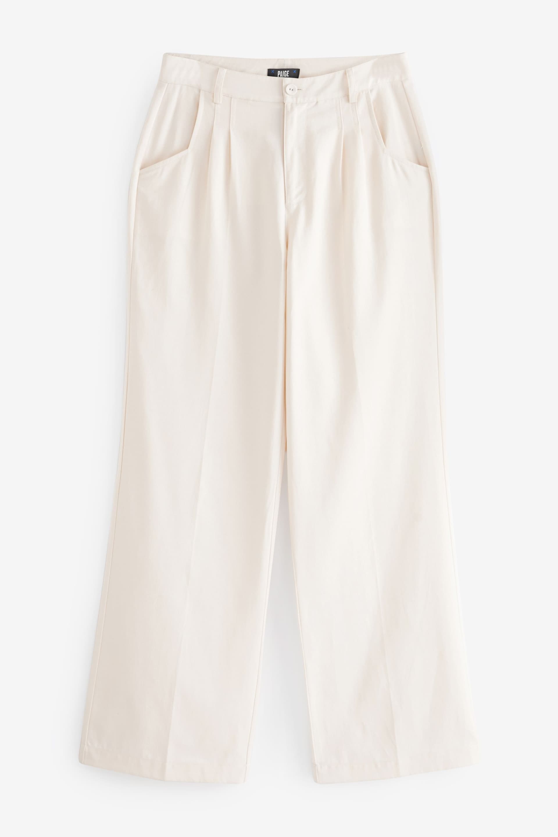 Paige Merano Wide Leg White Trousers - Image 5 of 5