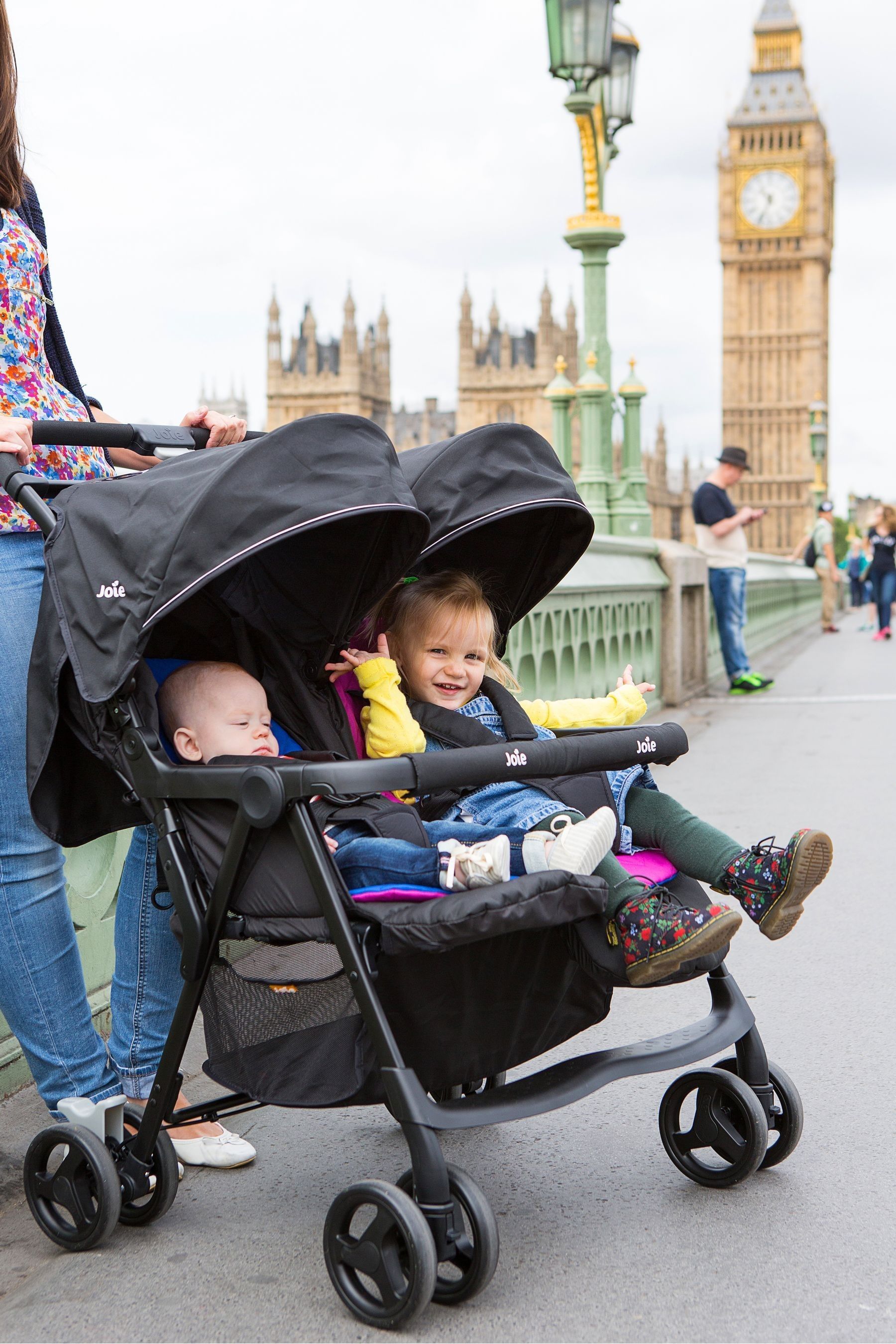 Pink twin stroller hot sale