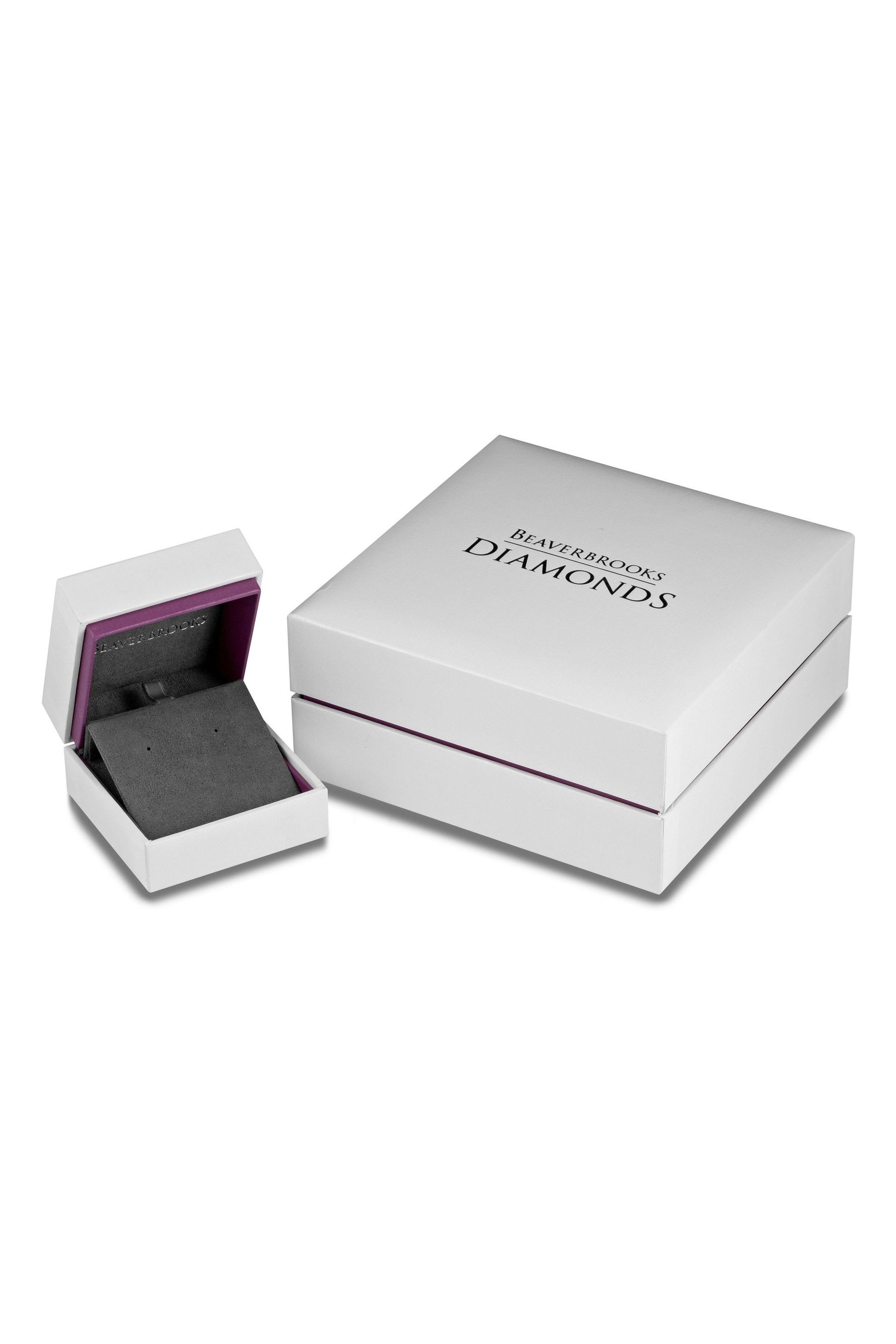 Beaverbrooks white discount gold earrings
