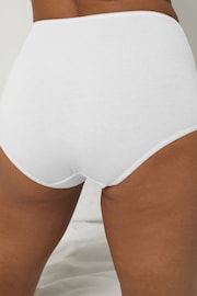 White Full Brief Cotton Rich Knickers 6 Pack - Image 3 of 6