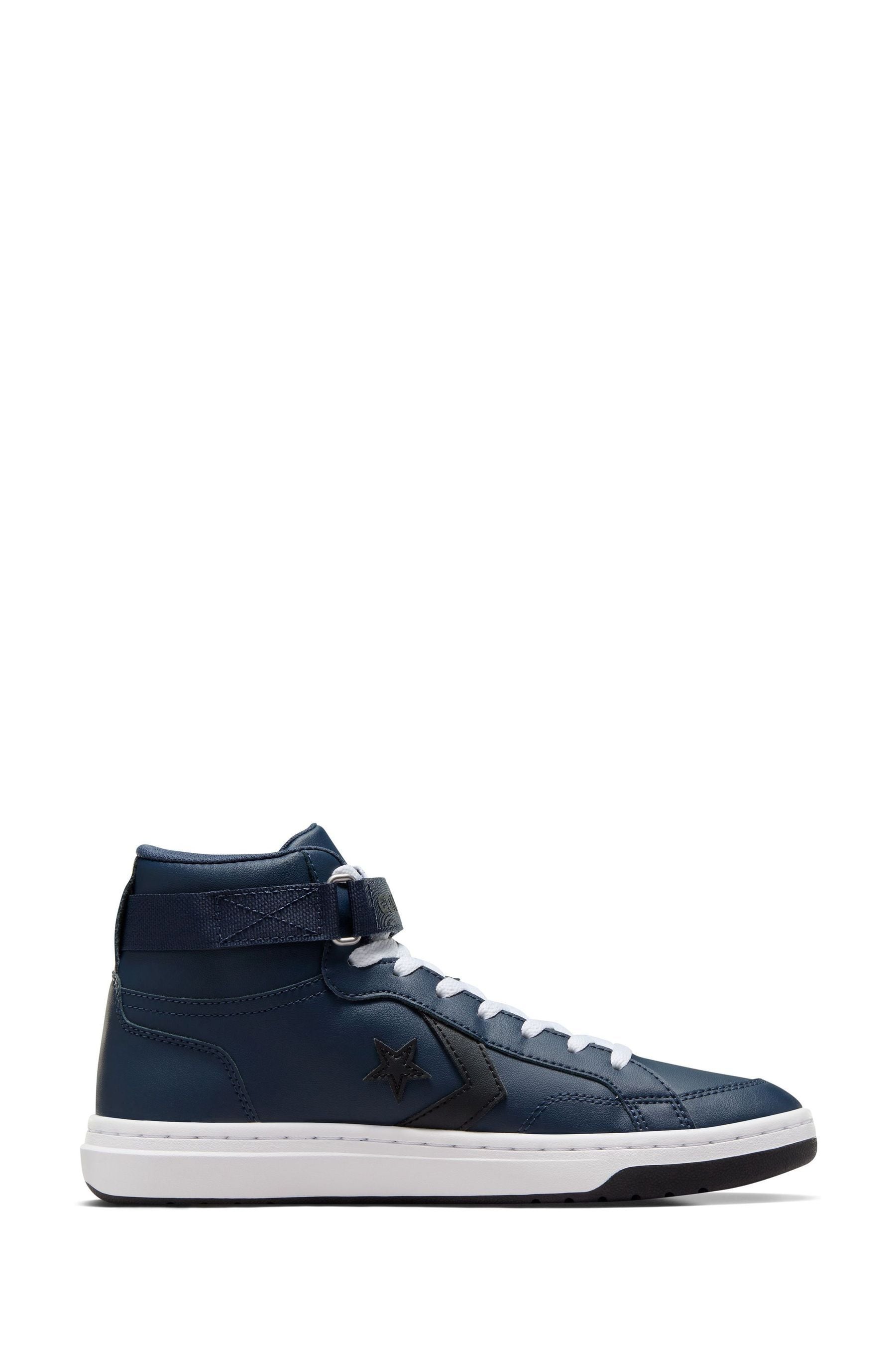 Converse Navy White Pro Blaze High Top Trainers