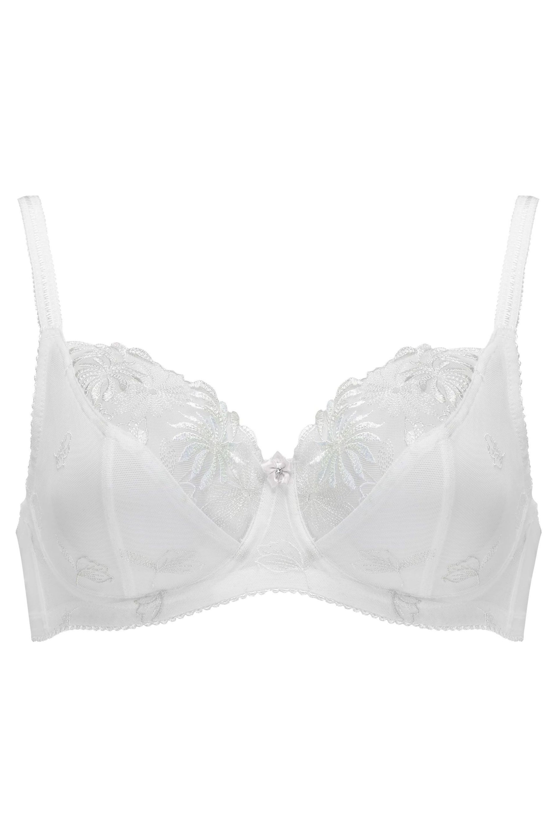 Pour Moi White Non Padded Underwired St Tropez Full Cup Bra - Image 3 of 4