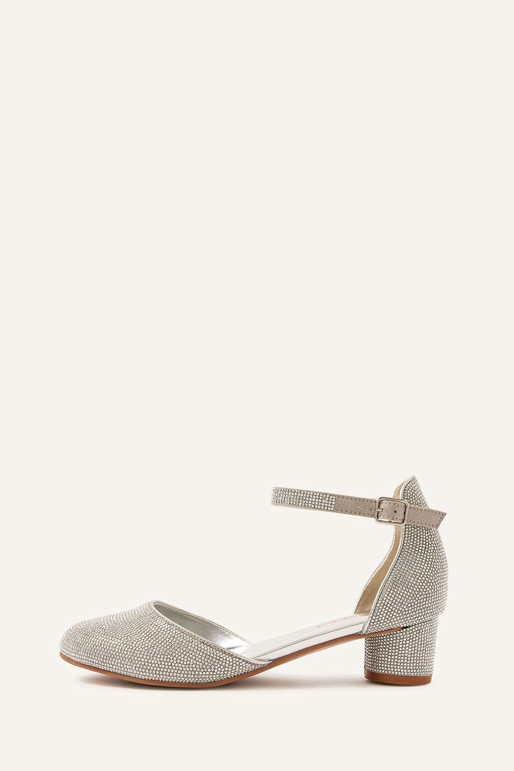 Silver hotsell shimmer heels