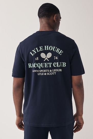 Lyle & Scott Racquet Club Graphic Print T-Shirt
