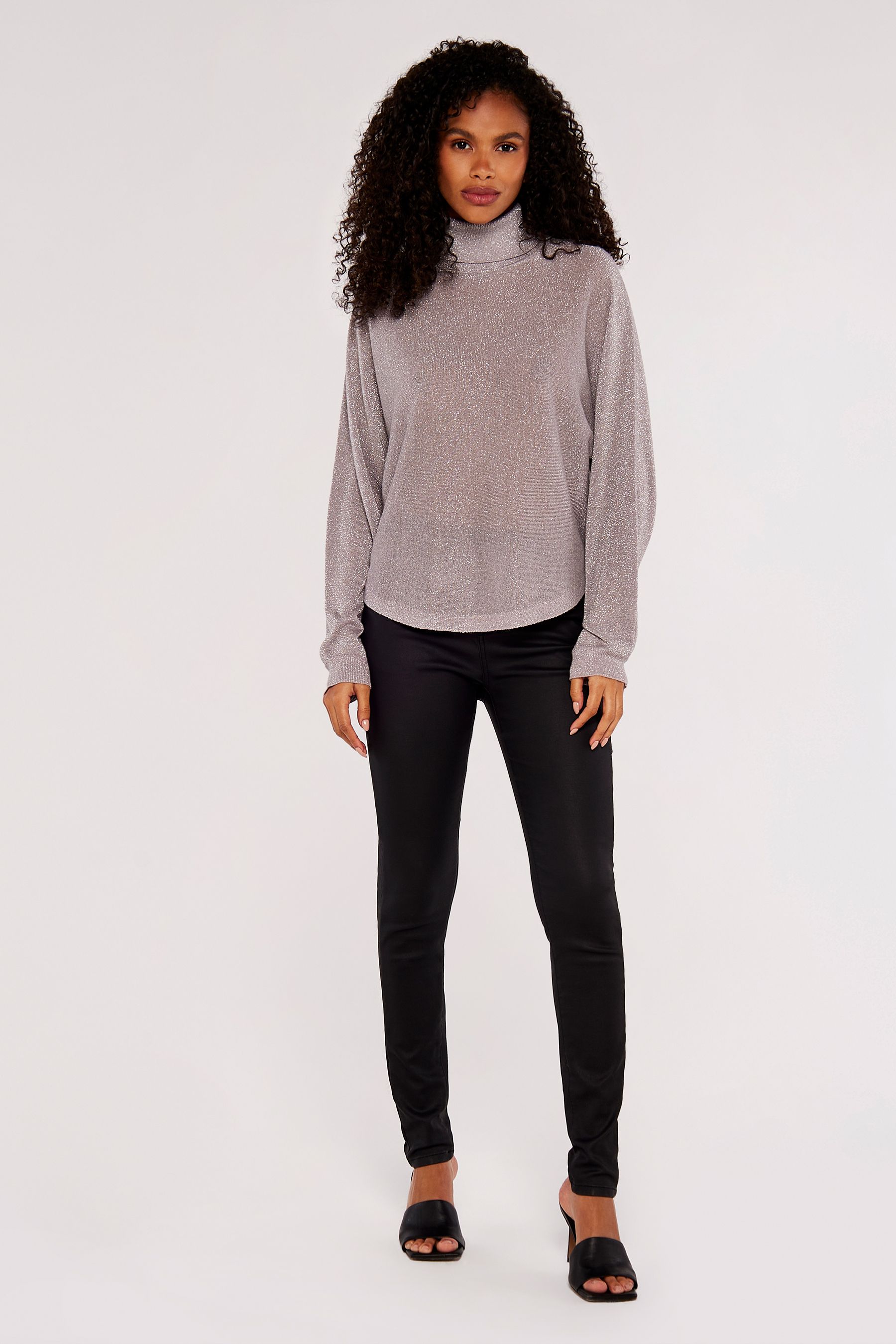 Batwing roll neck jumper hot sale