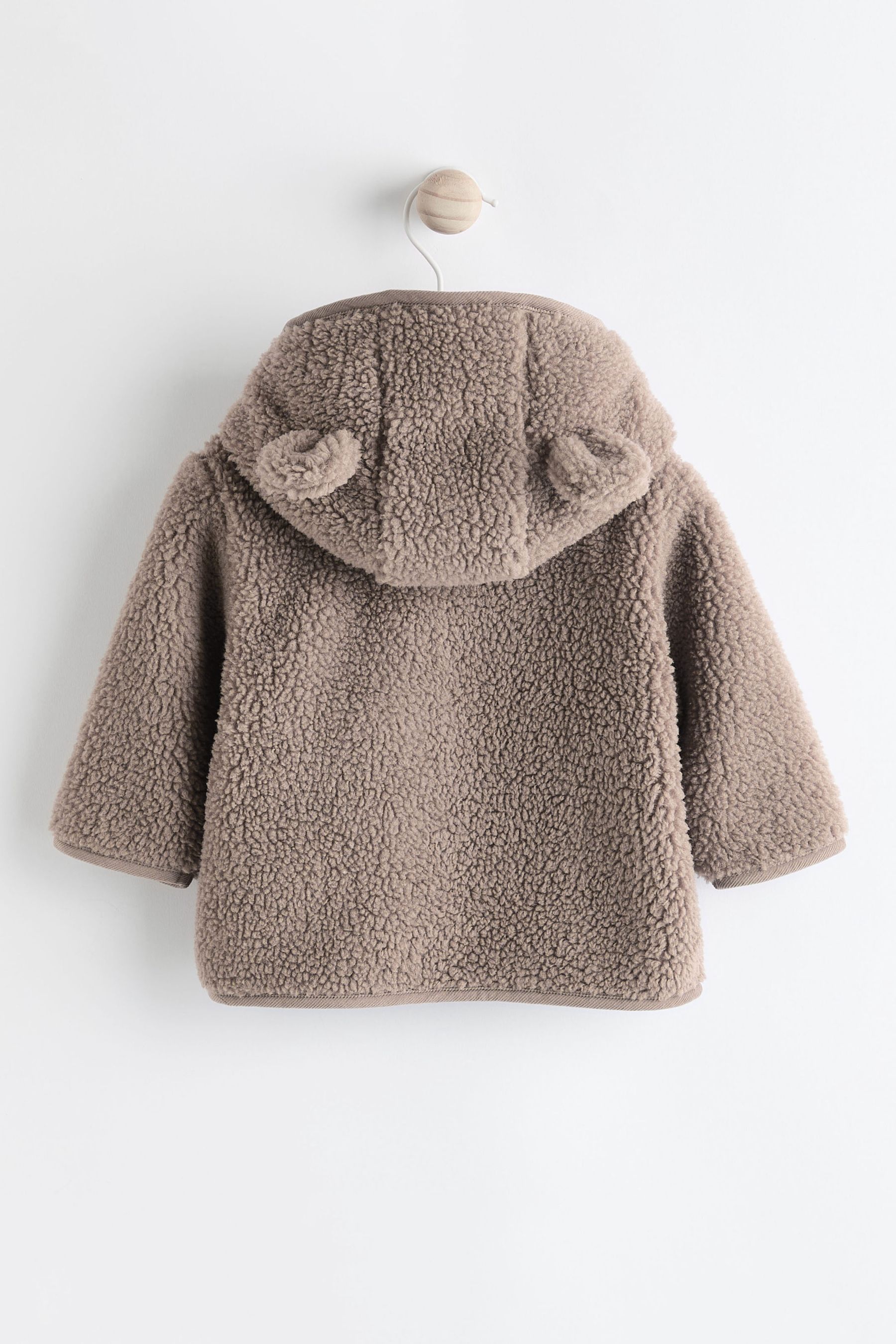 Buy Marron mink Cosy Borg Fleece Baby Jacket from Next France
