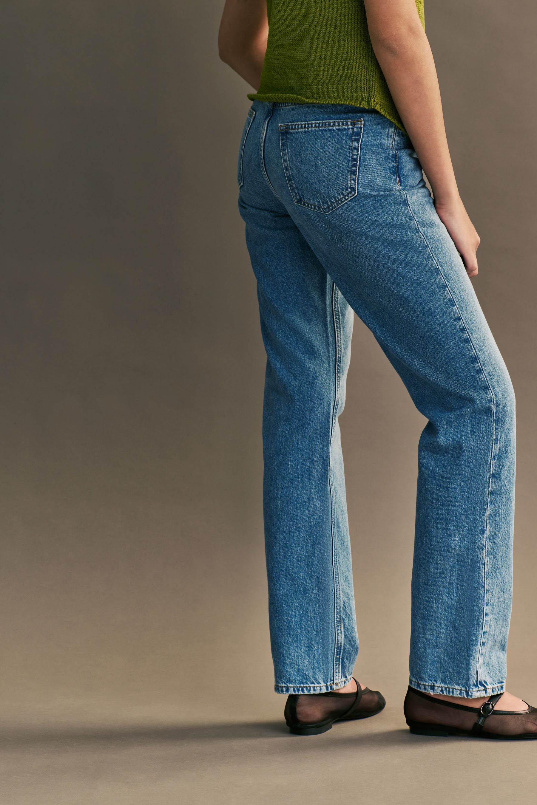 High waisted straight leg jeans cheap online